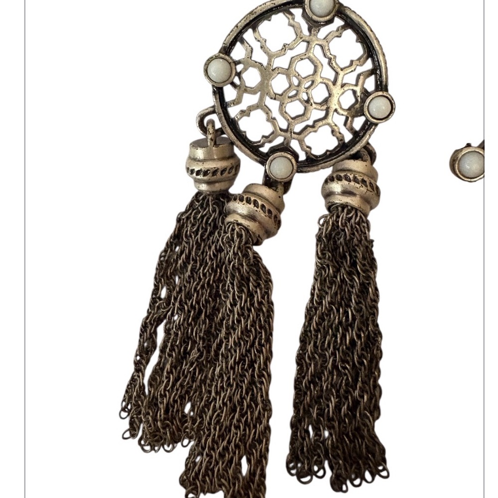 Kendra Scott Adams Logo Tassel Statement Earrings - Picture 3 of 6